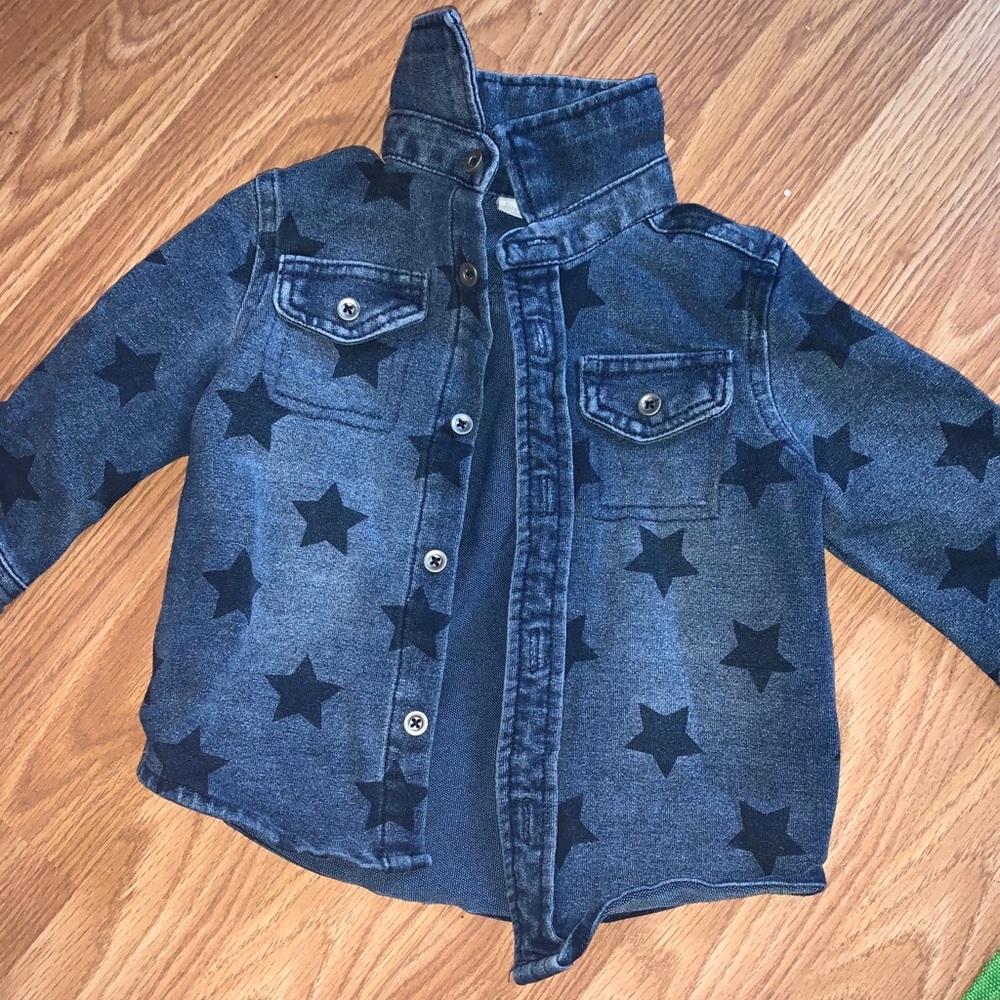 Star designed button up